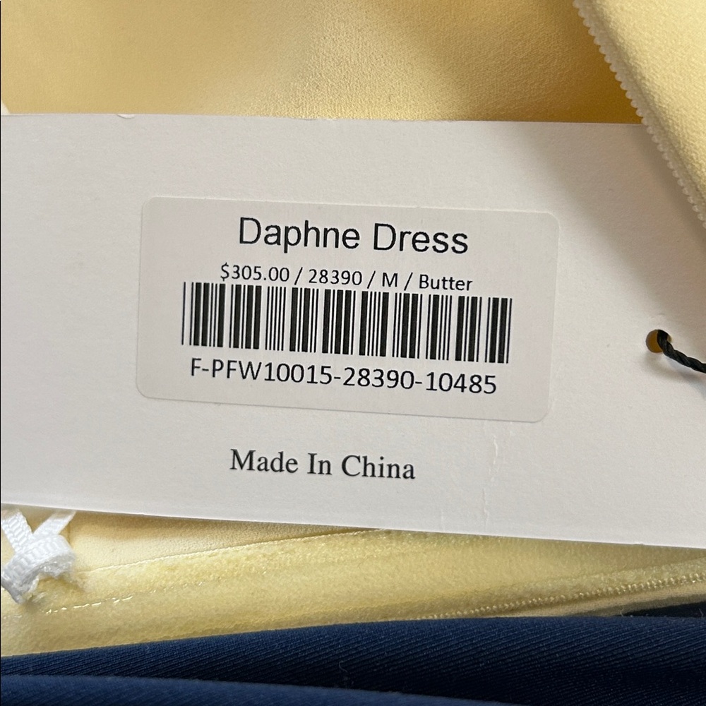 NWT Park & Fifth Bridesmaid Butter Yellow Daphne Dress size Medium - Picture 9 of 9